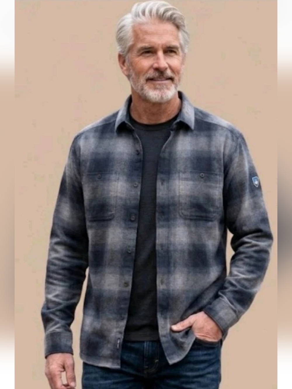 NWT! KUHL Men's Law Flannel Long Sleeve Button Down Plaid! Size XL